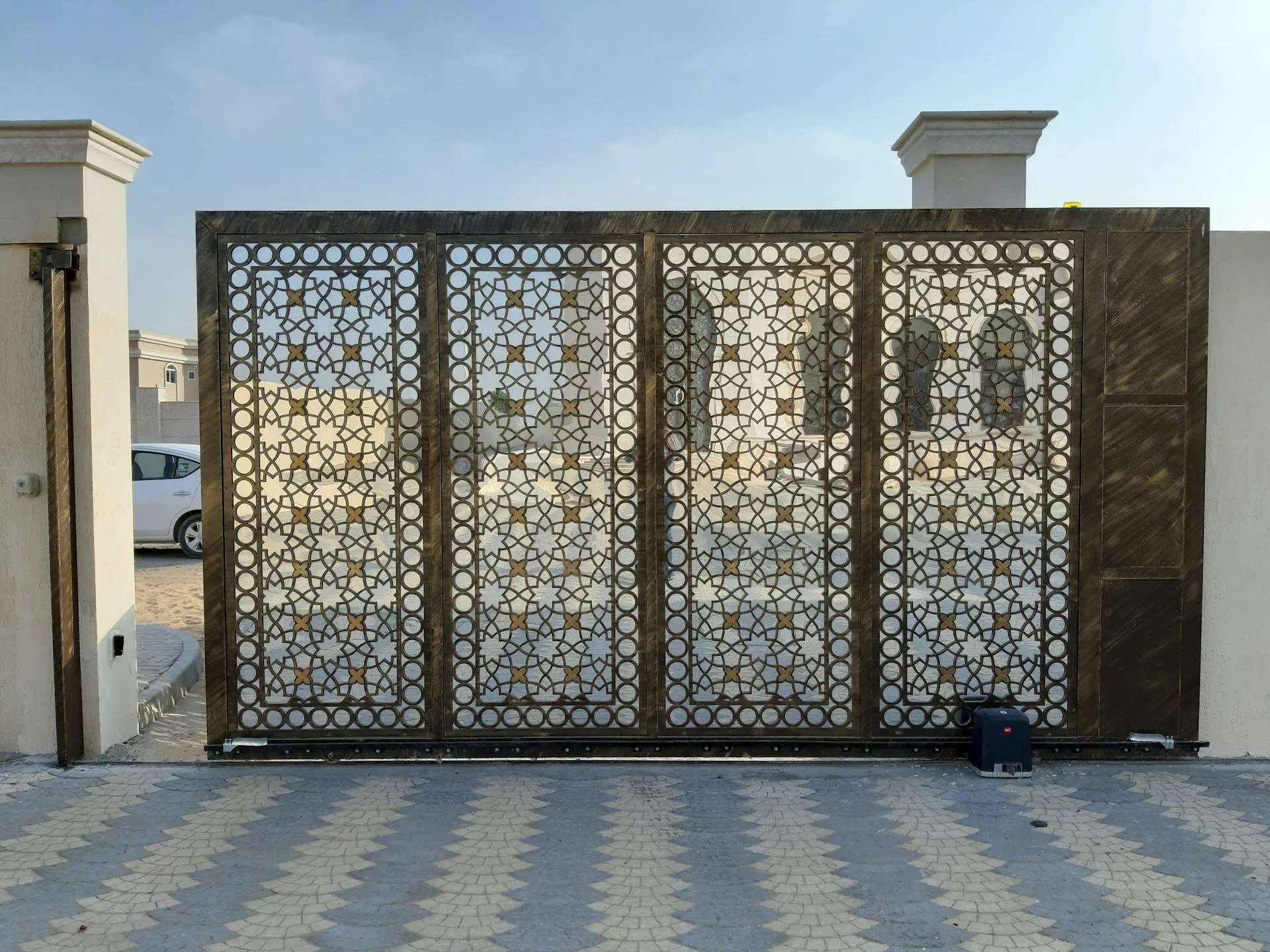 Automated sliding gate installation