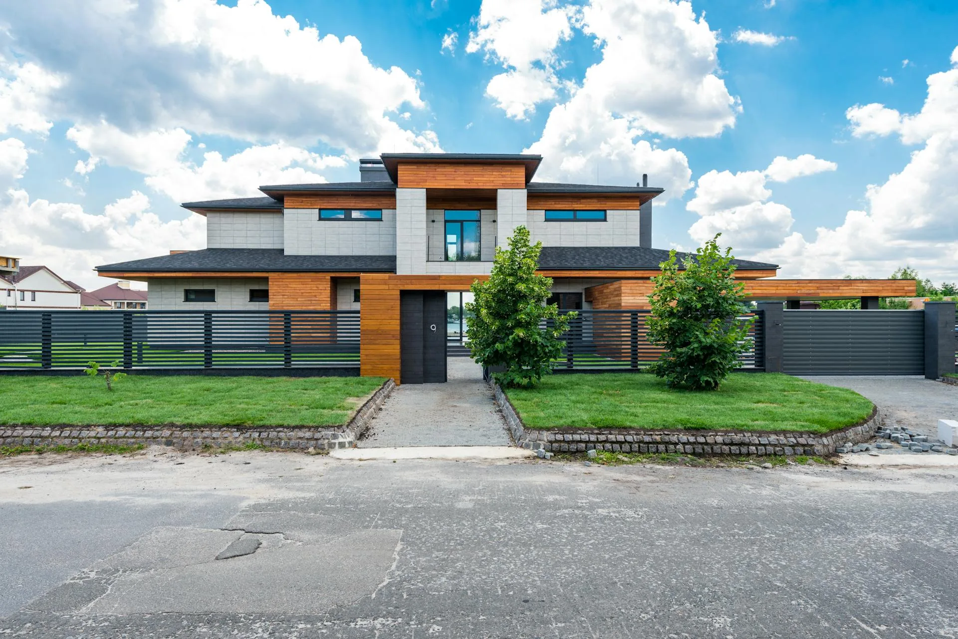 Modern fenced residential property in Auckland